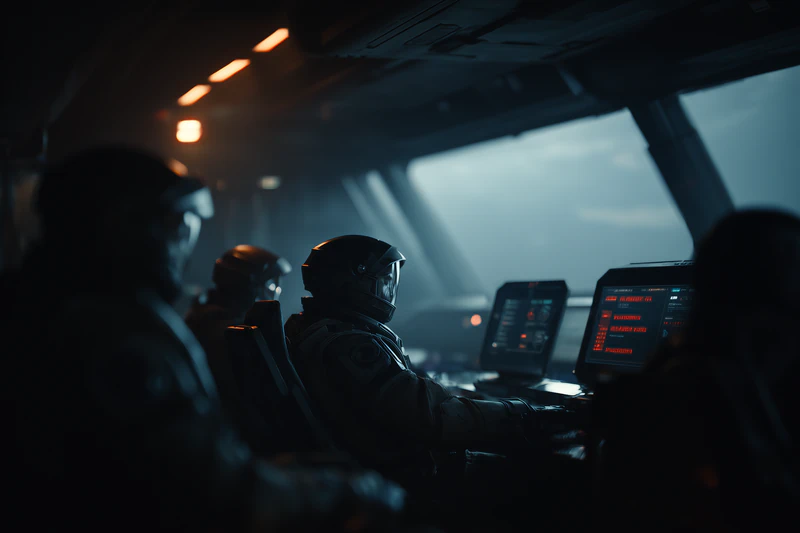 Subtle vibration of a spacecraft: immersion begins with atmosphere