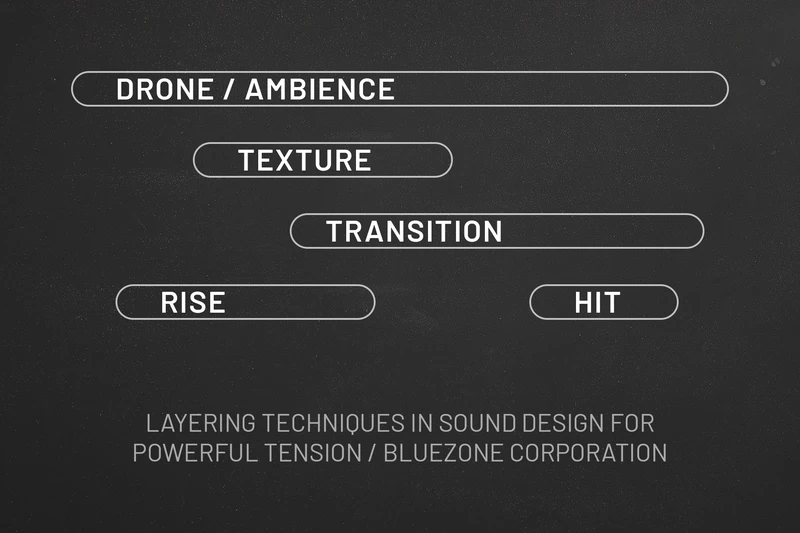 Layering techniques in sound design for powerful tension