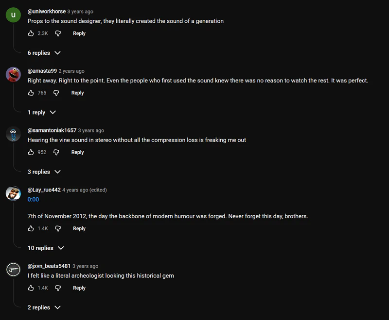 Vine boom youtube preview comments screenshot Vine boom youtube preview comments screenshot