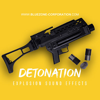 Detonation, explosion sound Effects, grenade launcher, explosive charge, mortar, bomb, dynamite, C4, cartridge case handling and more.
